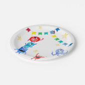 Monster-Party-Teller Pappteller (Schrägansicht)