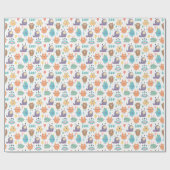 Monster Party Wrapping Paper Geschenkpapier (Flach)