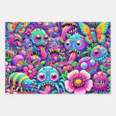 Monster Party Wrapping Paper Geschenkpapier Set (Vorderseite 3)