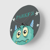 Monster Personalisiert Runde Wanduhr (Winkel)