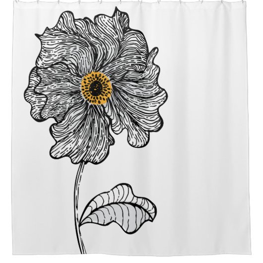 Monster Poppy Duschvorhang (Vorderseite)