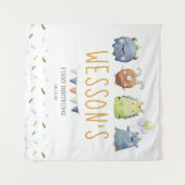 Monster Poster, Monster Begrüßungszeichen Wandteppich (Vorderseite (Horizontal))