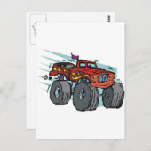 Monster Postkarte (Vorne/Hinten)