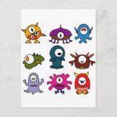 Monster Postkarte (Vorderseite)