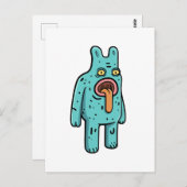 Monster Postkarte (Vorne/Hinten)