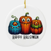 Monster Pumpkins Maßgeschneiderte Ornamente (Hinten)