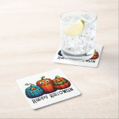 Monster Pumpkins Rechteckiger Pappuntersetzer (Vor Ort)