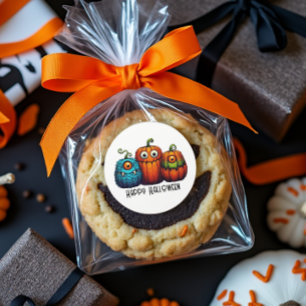 Monster Pumpkins Runder Aufkleber