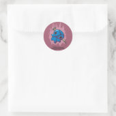 Monster-Puppensticker Runder Aufkleber (Tasche)