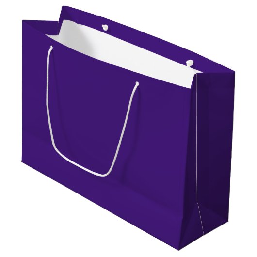 Monster Purple Große Geschenktüte (Vorderseite Schrägansicht)