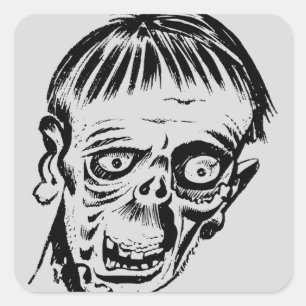 Monster Quadratischer Aufkleber