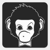 Monster Quadratischer Aufkleber (Vorderseite)