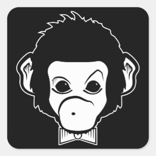 Monster Quadratischer Aufkleber