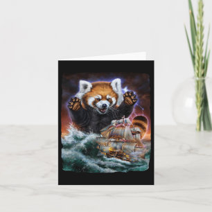 Monster Red Panda als Kraken Angriff auf ein Krieg Karte