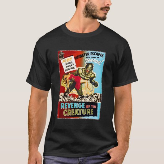 Monster Retro-Horror T-Shirt (Vorderseite)