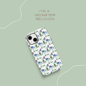 Monster Reunion Funny Ombre Creature Blue Green Case-Mate iPhone Hülle