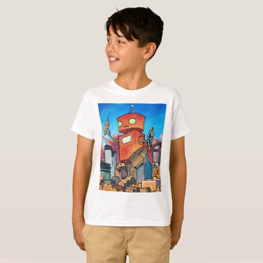 Monster-Roboter T-Shirt (Vorne ganz)