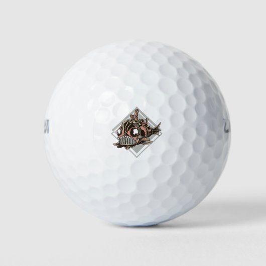 Monster Robotic Fish Geschenk für Seemannsliebhabe Golfball (Vorderseite)