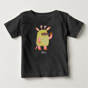 Monster Rufus Individuelle Name Baby T-shirt