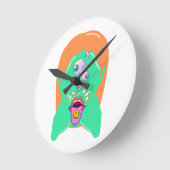 Monster Runde Wanduhr (Winkel)
