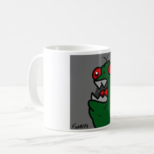 Monster-Schale Kaffeetasse (Vorderseite Links)