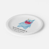 Monster-Schlag-Kindergeburtstag-Party Pappteller (Schrägansicht)