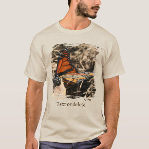 Monster-Schmetterling Auf Blatt Personalisierte Na T-Shirt