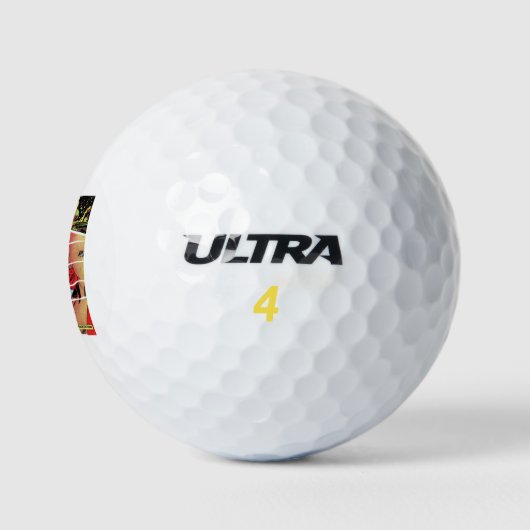 Monster - Scifi - Astronaut - Frankreich abdecken Golfball (Logo)