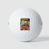 Monster - Scifi - Astronaut - Frankreich abdecken Golfball (Vorderseite)