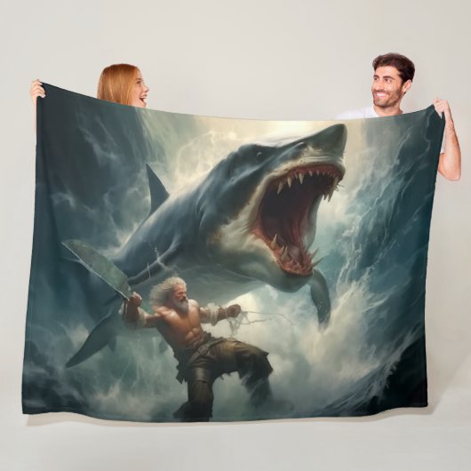 MONSTER SHARK FLEECEDECKE (Beispiel)