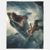 MONSTER SHARK FLEECEDECKE (Vorderseite)