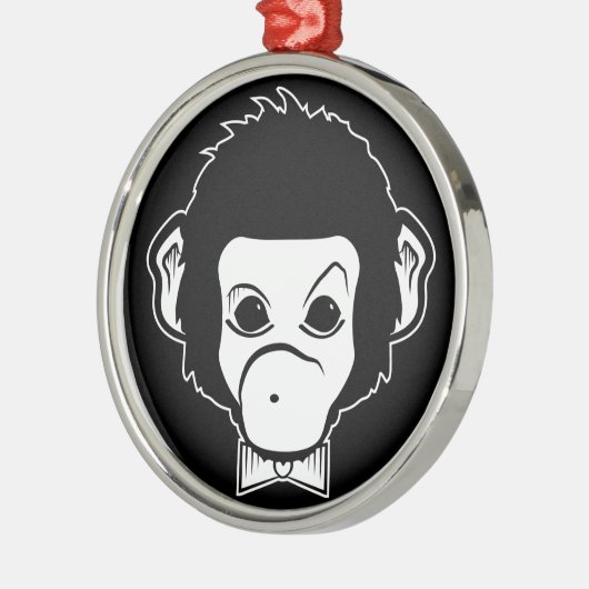 Monster Silbernes Ornament (Links)