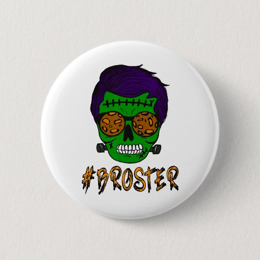 Monster Skull Broster Brother Halloween Match F Button (Vorderseite)