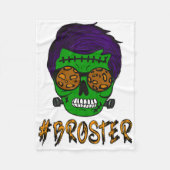 Monster Skull Broster Brother Halloween Match F Fleecedecke (Vorderseite)