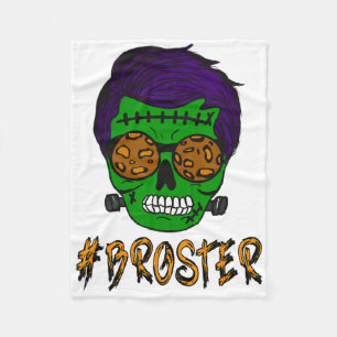 Monster Skull Broster Brother Halloween Match F Fleecedecke