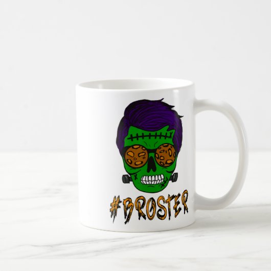 Monster Skull Broster Brother Halloween Match F Kaffeetasse (Rechts)