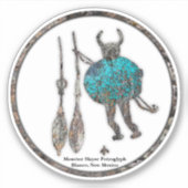 Monster Slayer Petroglyph Aufkleber (Vorderseite)