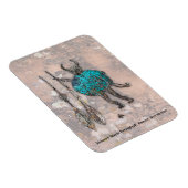 Monster Slayer Petroglyph - Blanco, New Mexico Ma Magnet (Rechte Seite)