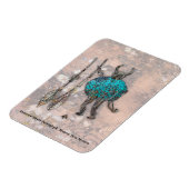 Monster Slayer Petroglyph - Blanco, New Mexico Ma Magnet (Linke Seite)
