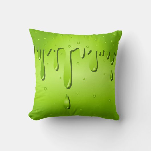 Monster Snot Green Slime Kissen (Vorderseite)