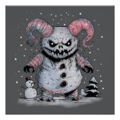 Monster Snowman Poster (Vorderseite)