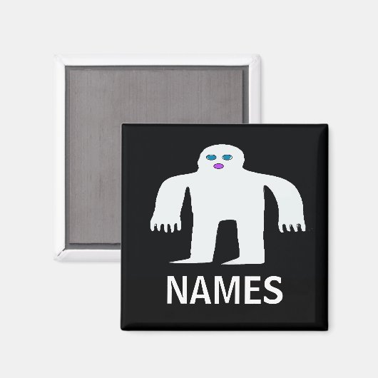 Monster, Souvenir Magnet (Vorderseite/Rückseite)