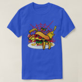 Monster Spider Cheese Burger Food Cheer Burger T-Shirt (Design vorne)