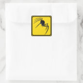 Monster Spider Xing! Quadratischer Aufkleber (Tasche)