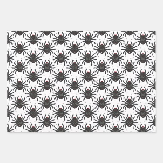 Monster Spiders Geschenkpapier Set (Vorderseite)