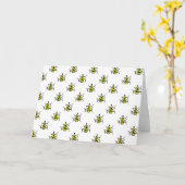 MONSTER-SPINNEN-GRUSS-KARTE KARTE (Gelbe Blume)