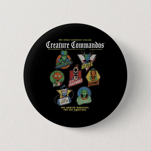 Monster Squad Abzeichen Design Button (Vorderseite)
