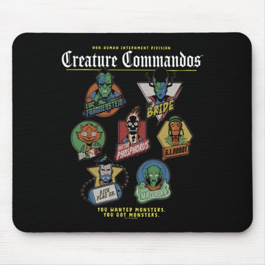 Monster Squad Abzeichen Leistung Mousepad (Vorne)