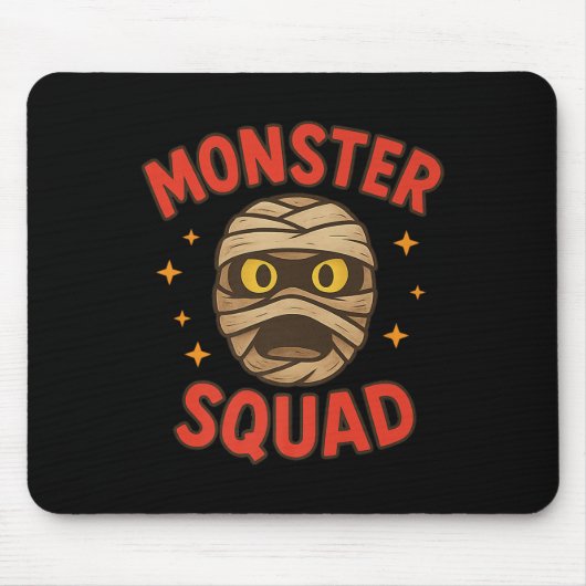 Monster Squad Mummy Face Simple Easy Halloween Cos Mousepad (Vorne)