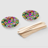 Monster-Süße Figuren Halloween-Muster Fächer (Non-assembled)